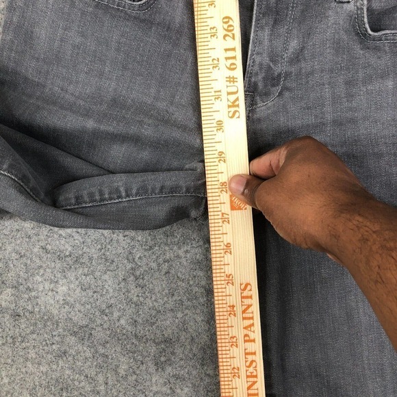 Helmut Lang Jeans Womens 28 Moto Skinny Gray Stretch Made in USA 31x28 Designer - Picture 6 of 14